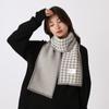 Панама Женский Осенне-зимний Клетчатый Вязаный Шерстяной Шарф Утолщенный Теплый Шейный Модный Роскошный Бренд H129