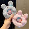 Rabbit Soft Plush Bunny Keyring Cartoon Character Key Organizer Children Gift