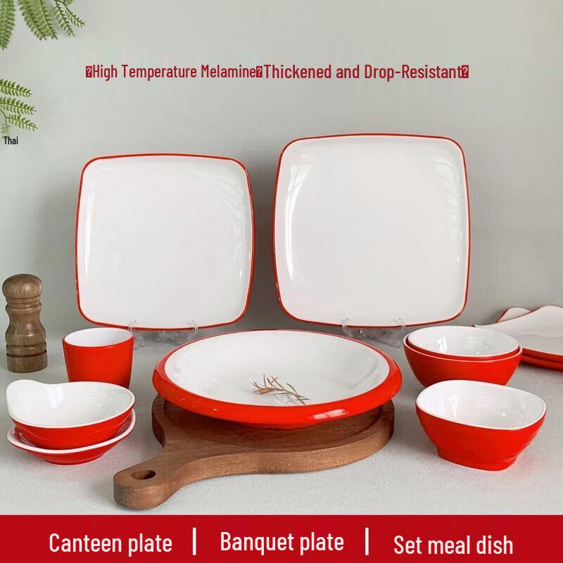 777 Two-Tone Melamine Dinner Plate
