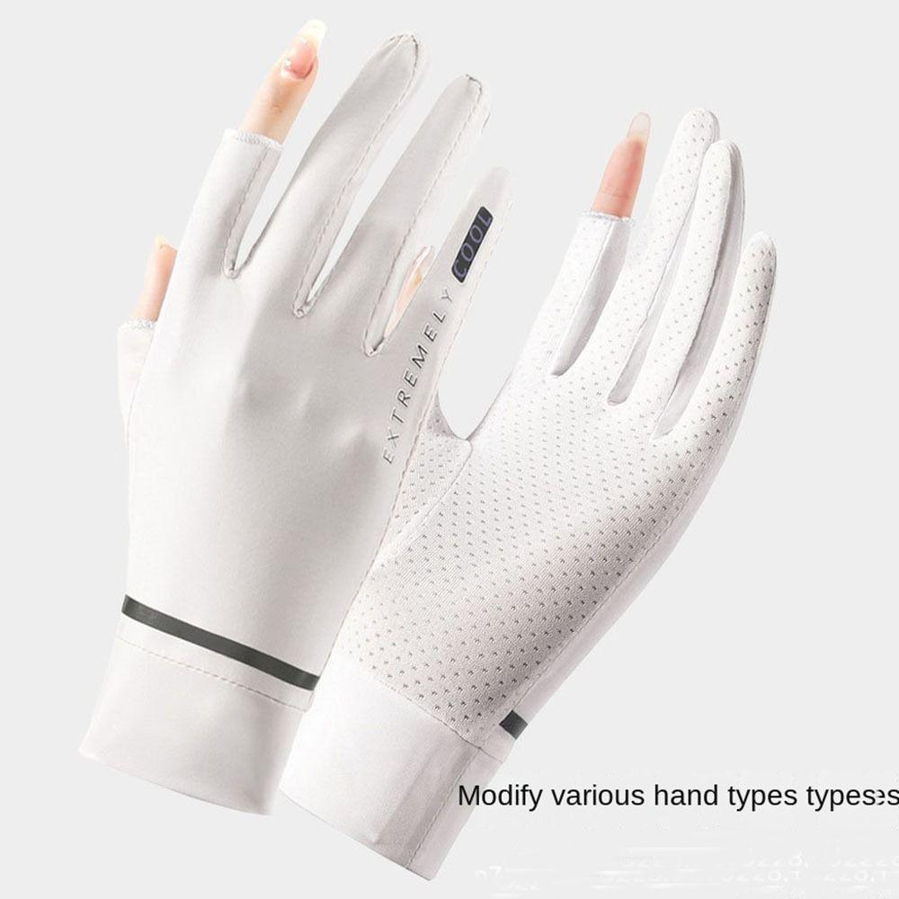 Sexy Cycling Equipment Outdoor Touch Screen Mitten Driving Sun Protection Gloves Sunscreen Gloves