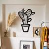 1pc Cereus Metal Cactus Wall Art Modern Metal Wall Sculpture Stylish Cactus Design Elegant Wall Decor for Contemporary Spaces