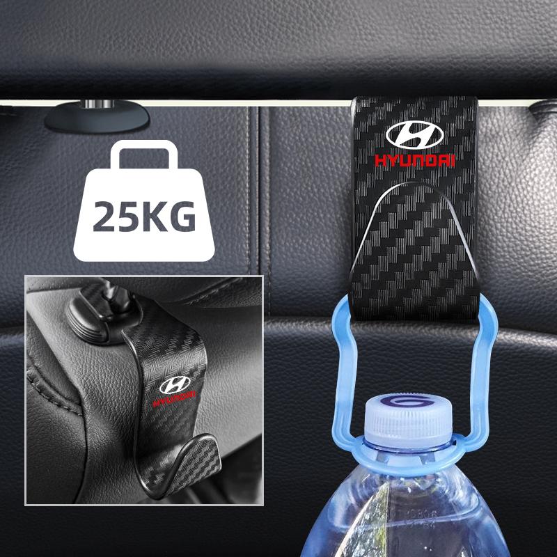 Auto LOGO Auto Seat Headrest Hook Storage Hanger Car Holder For Hyundai Tucson Accent Elantra Santa fe Sonata ix25 ix35 R8