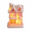 Resin LED Light Snow House Cute Christmas House Ornament  Party Favors