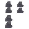 2Pcs Fitness Equipment End Cap Square End Cover Replacement Foot Cover Protectors Gym Equipment Accessories Enduring
