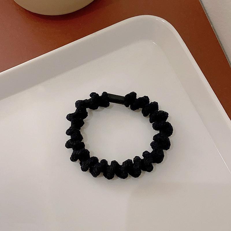 2024 Высокоэластичная прочная резинка для волос для женщин - новый стиль простая резинка для высоких хвостиков