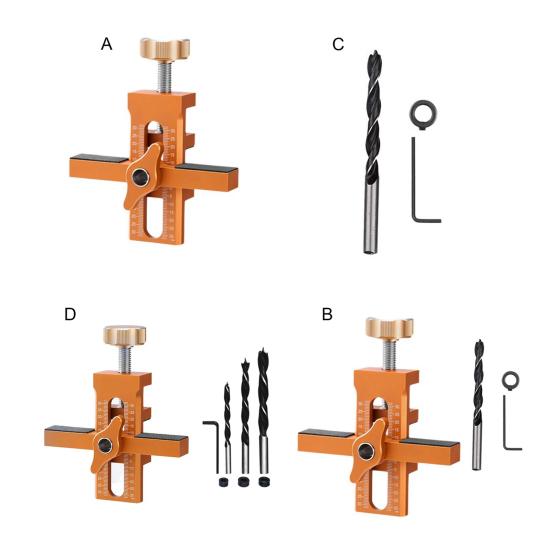 Регулируемый инструмент для сборки дверцы шкафа с набором сверл Установка переносной дверцы шкафа