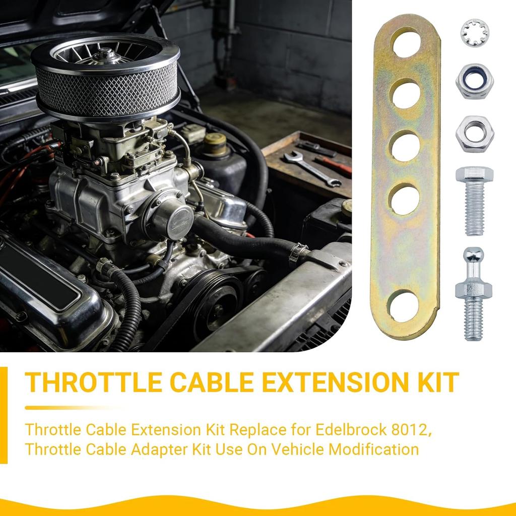 Throttle Cable Extension Kit for Edelbrock 8012 | Throttle Cable Adapter Kit Use On Vehicle Modification