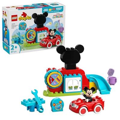Конструктор LEGO Duplo Клуб Микки Мауса и Машинки, Подарок на День Рождения, Развивающие Строительные Блоки, Мальчики и Девочки, Возраст 1,5, 2 и 4 года, Ролевая Игра, Дисней Т