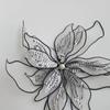Lace Fabric Mesh Clothes Patches 20cm Flower Cloth Sticker New DIY Flower Embroidery Patches
