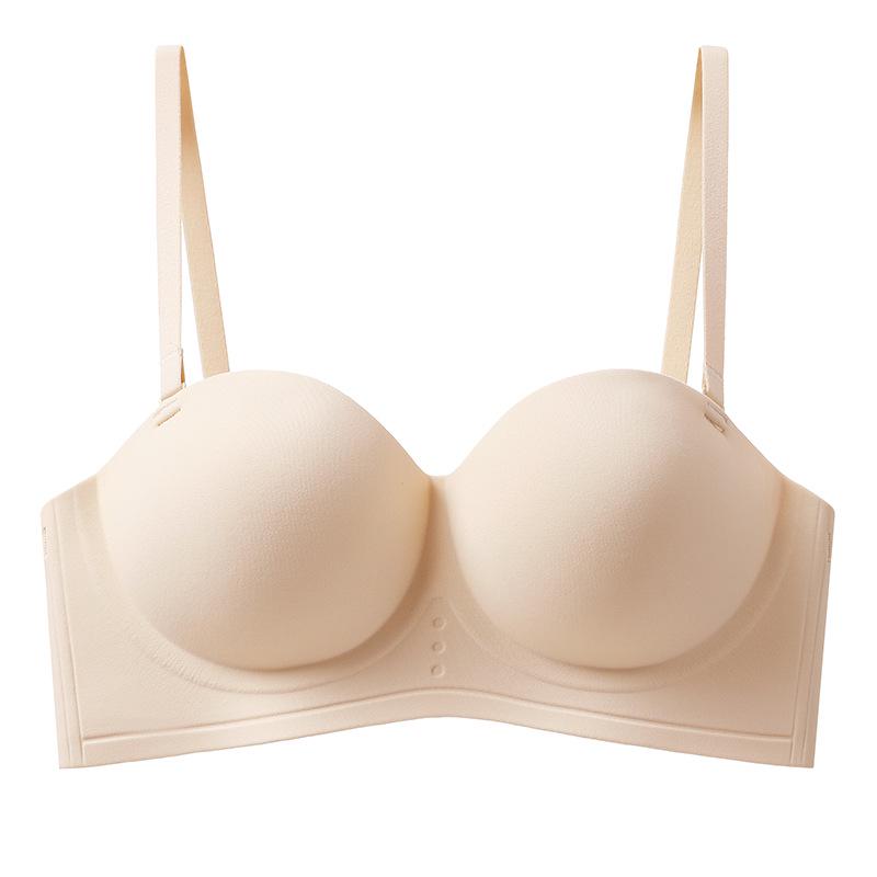 Push-Up Seamless Camisole Bra: Enhancing Padded Wireless Support for Small Busts