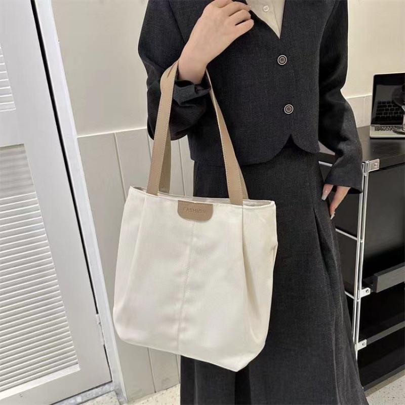 Large Capacity Fashion Commuter Bag Women's Summer New Handbag Canvas Make-up Tote Bag