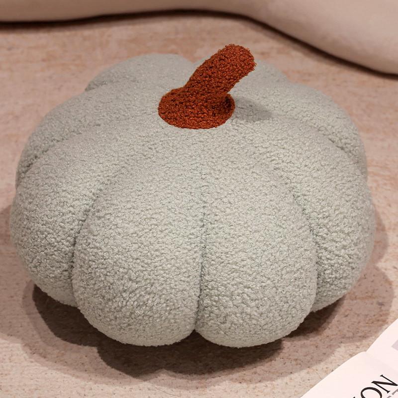 Pumpkin Shaped Stylish Plush Pillow For Sofa Decor With Fluffy Filling Cotton