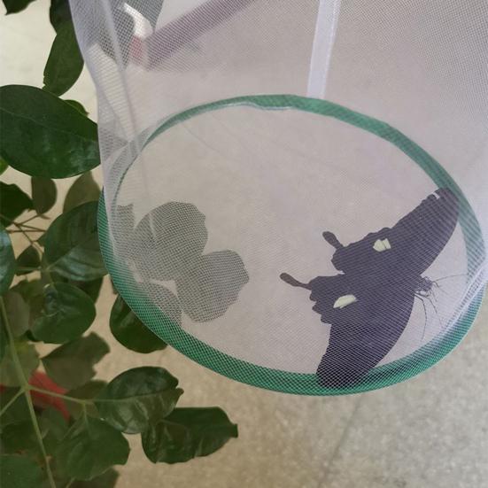 Клетка для экспериментов с бабочками Ручная Легкое хранение Складная Дышащая Прозрачная Кормление Портативная Наблюдение