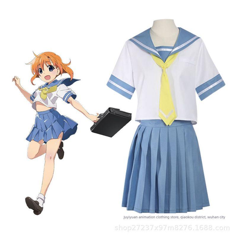 Cosplay of the Character Rina from the Anime "When the Cicadas Cry" Wearing a Daily Sailor Uniform