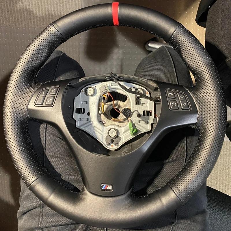 Hand Sewing Braid Leather Car Steering Wheel Cover For BMW M Sport M3 E87 E90 E91 E92 E93 E81 E82 E88 X1 E84 Car Accessories