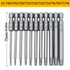 11 шт. отвертка Torx с плоской головкой, шестигранные биты с цветком сливы, прочная отвертка, инструмент для тампера