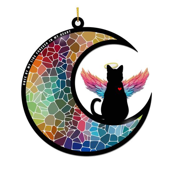 Мемориал для домашних животных «Ловец солнца», персонализированный мемориальный кулон для домашних животных, украшение для акрилового окна, подвесной «Ловец солнца»