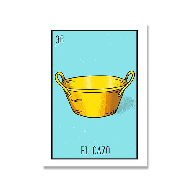 Абстрактные мексиканские плакаты Таро и принты, скандинавские настенные художественные картины, красочная картина на холсте с изображением лотереи для гостиной, домашнего декора