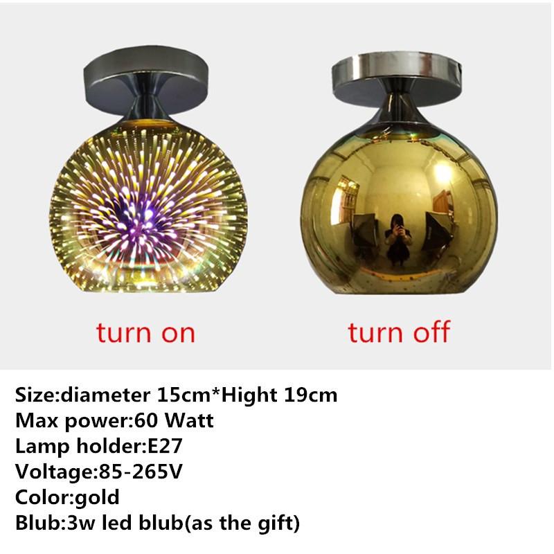 3D фейерверк, потолочные светильники, оцинкованные витражи, гостиная, спальня, кухня, проход, входные светильники