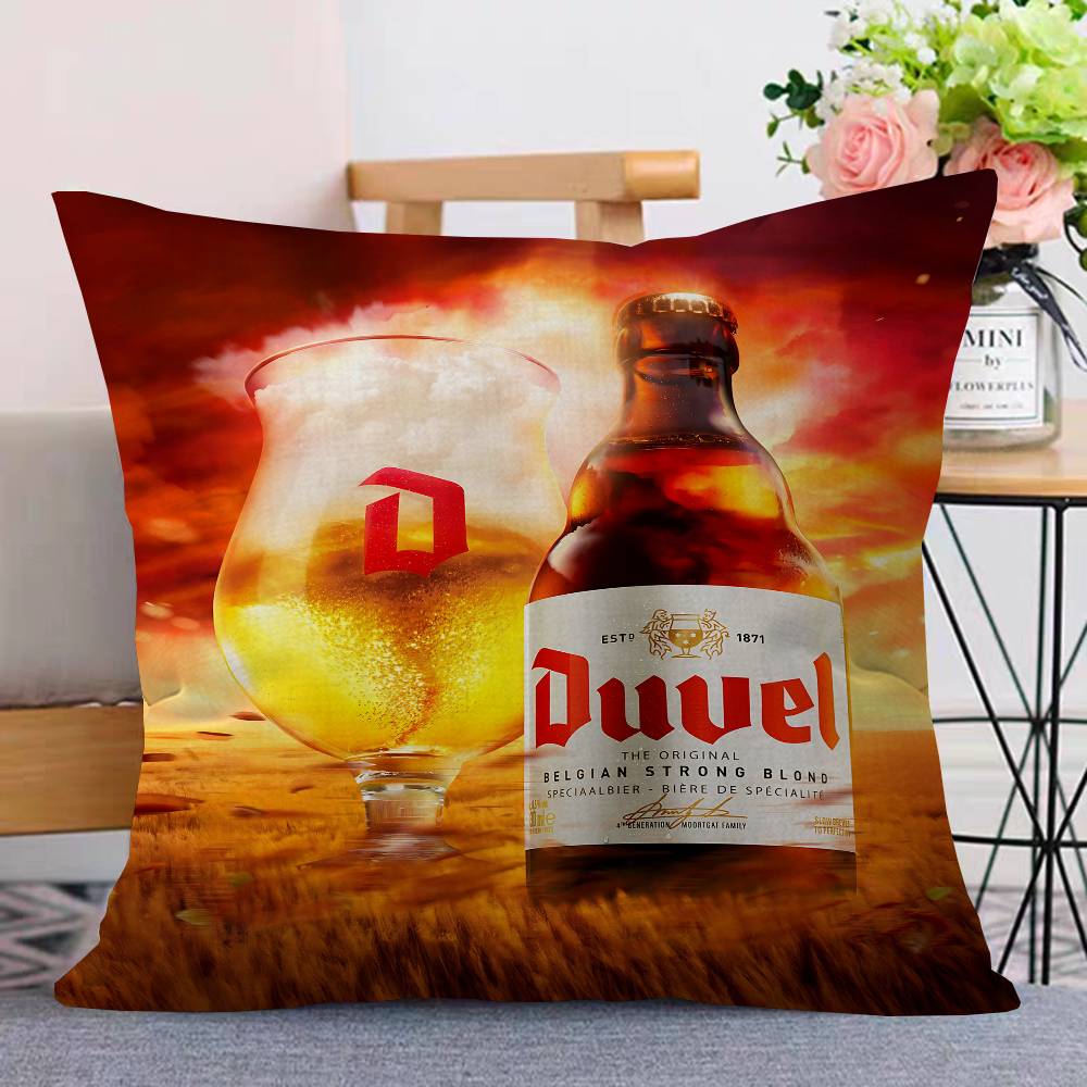Duvel Beer Pillow Cushion Cover Pillowcase Living Room Sofa Home Decor