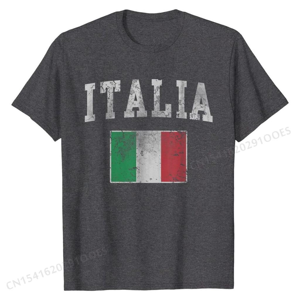Vintage Italia Italian Flag Italy T-Shirt T-Shirt Casual Cotton Men Tops Shirts Fitness Tight Designer Top T-shirts