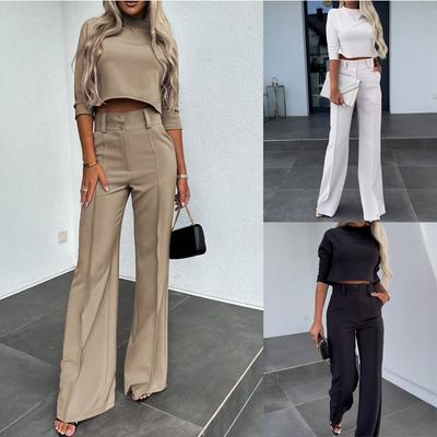 Модный повседневный комплект из двух предметов женской одежды