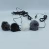 Comfortable Outdoor Black Soft Furry Wind Muff Lavalier Lapel Mic Windscreen Microphone Windshield