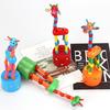 Dancing Giraffe Toy Adorable Eco-friendly Portable Safe for Babies Colorful Puzzle Design Playtime Giraffe Toy