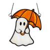 Ghost Suncatcher Party Decoration Halloween Ghost Lampshade Cute Ghost Suncatcher Set for Halloween Decor Stained