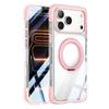 Чехол для iPhone 17 Pro Max, совместимый с MagSafe, с вращающейся подставкой, прозрачный акрил, ТПУ, противоударный чехол для телефона