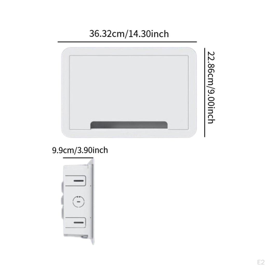 9 Inch TV Media Boxes for Device Storage Distribution Recessed Case Wall Plate