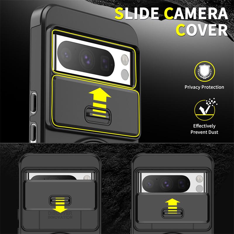 Shockproof Armor Case For Google Pixel 9 Pro XL 9Pro 5G Magnetic Ring Stand Phone Cover Pixel 7 8 Pro 8A 9A Camera Protect Funda