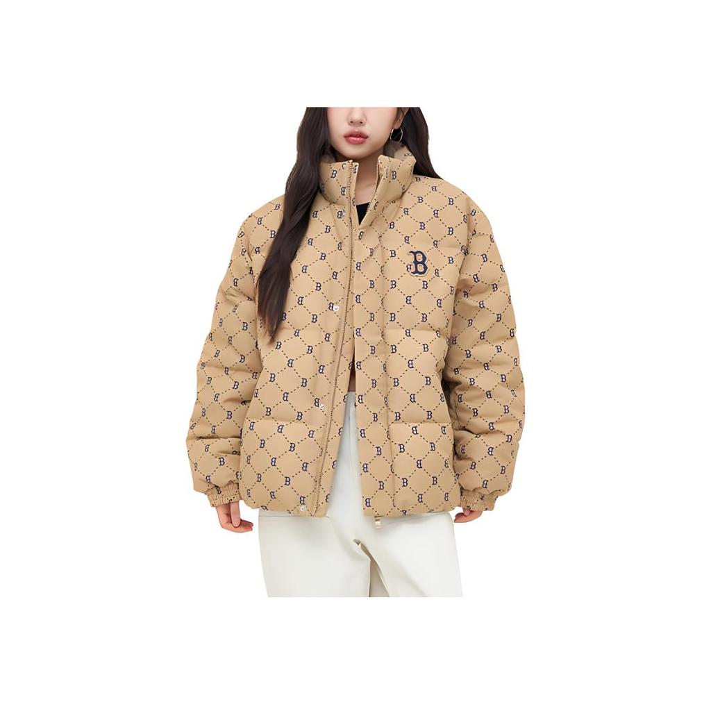 Новый пуховик MLB Basic Boston Red Sox Унисекс Светло-бежевый 3ADJM1046-43BGL