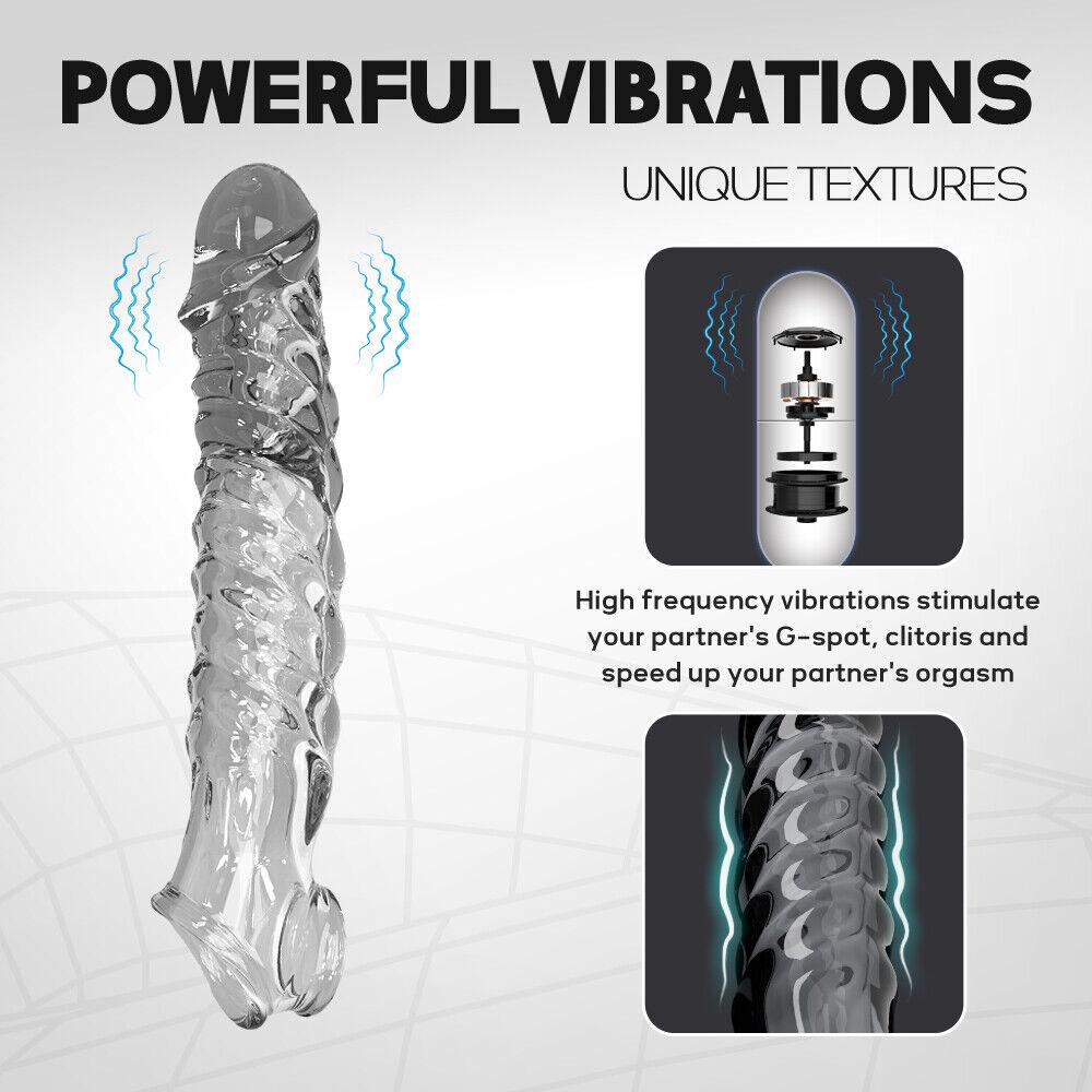 Многоразовый невибрирующий и вибрирующий удлинитель пениса, секс-игрушки для взрослых для мужчин, презерватив для увеличения члена, задержка эякуляции, кольцо на член, оболочка для пар, магазин