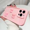 For iPhone 15 Pro Max TPU Case Cute 3D Bowknot Design Creative Protective Phone Cover