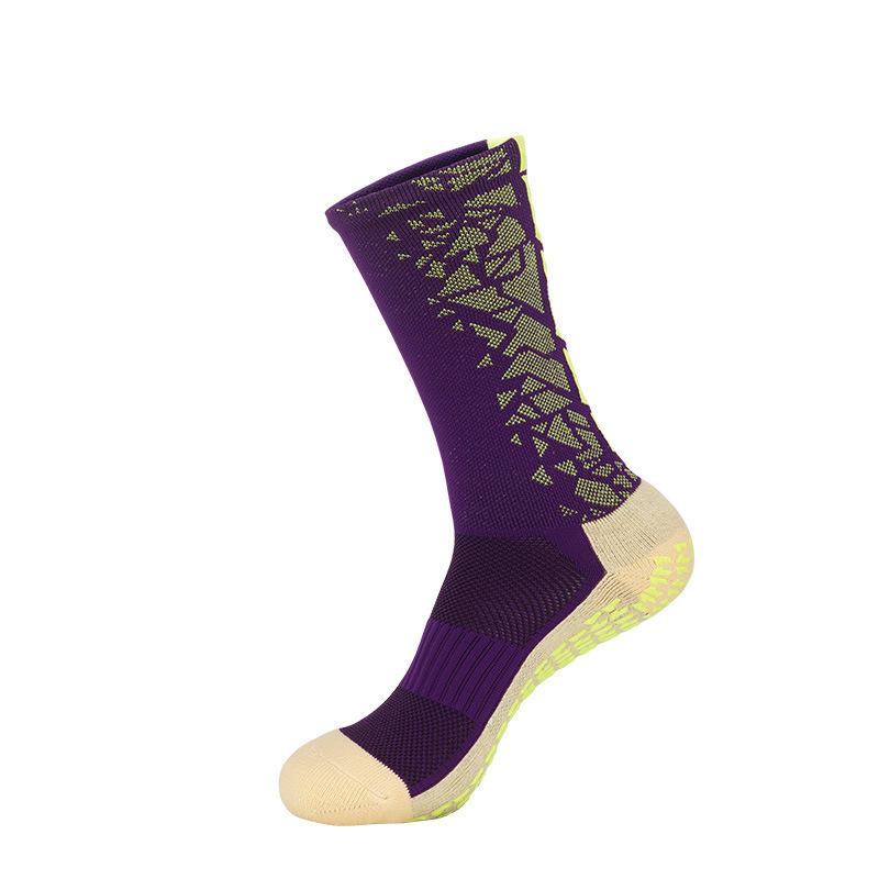 Long Tube Professional Football Socks Men'S Thickened Towel Bottom Point Rubber Socks Sweat-Absorbing And Breathable High Tube Training Non-Slip Socks