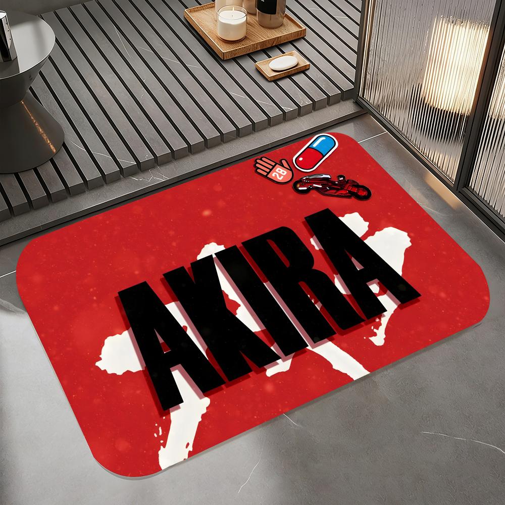 Fashion A-AKIRA Floor Mat Diatomite Bath Mat, Quick Dry Absorbent Non-Slip Door Mat