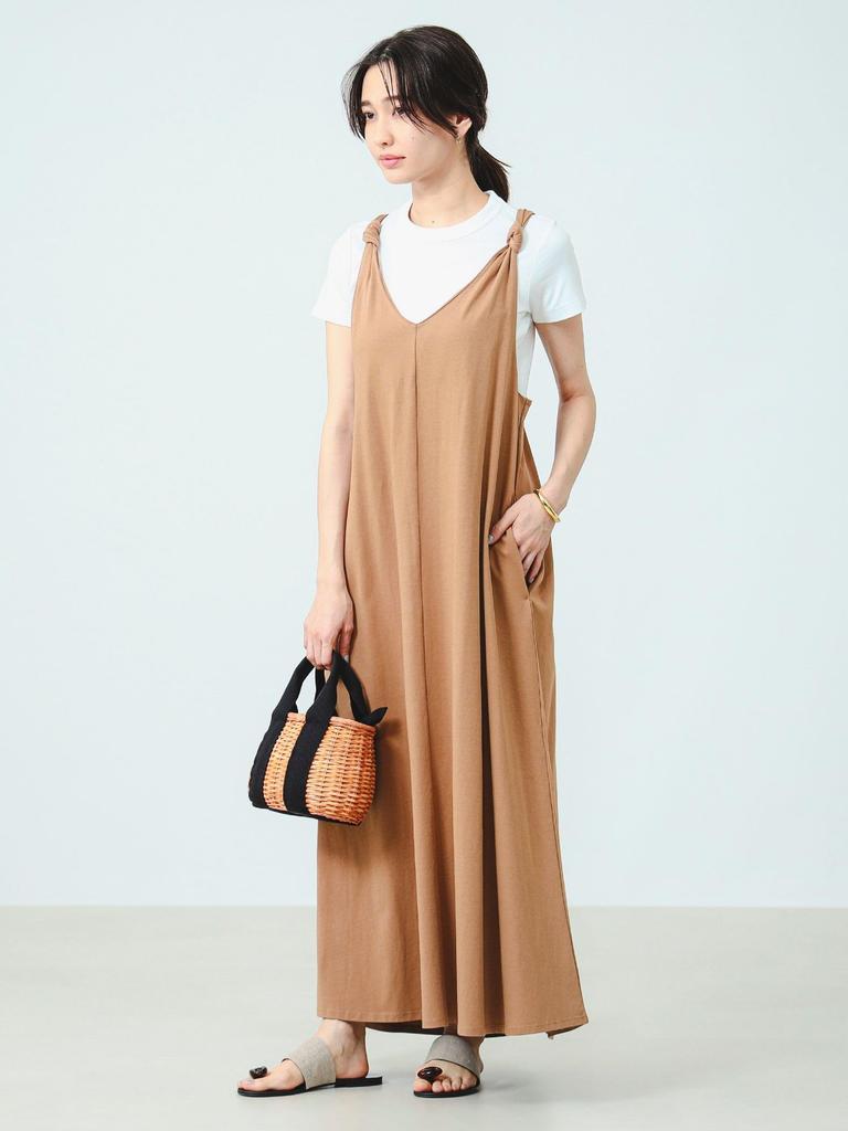 B:MING by BEAMS Knot Maxi Dress, Women's, Camel, Size M