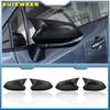 2pcs Facelifted Excellent Modified Rearview Bright Black Carbon Fiber Pattern Mirror Cover Caps For Toyota Corolla 2019 2020