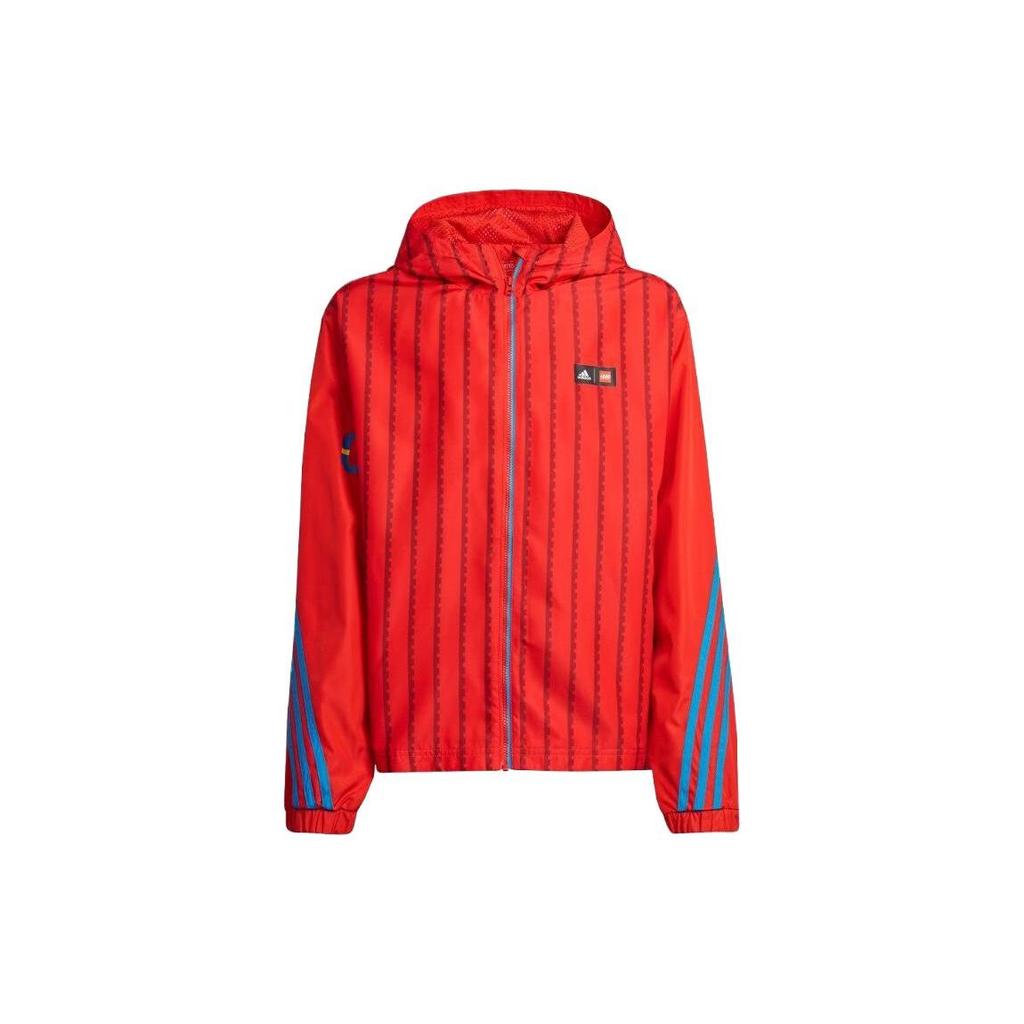 adidas Детский топ Adidas Коллекция сотрудничества X LEGO С капюшоном Подростковый HS1163