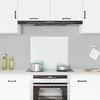 VidaXL Kitchen Backsplash White 70x60 Cm Tempered Glass 249453