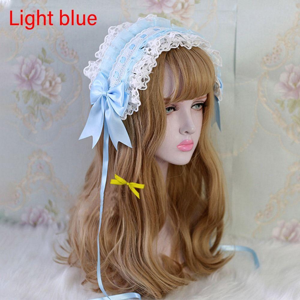 Заколки для волос с вышивкой, кружевные ленты, заколки для волос, повязка на голову с заколками, повязка на голову в стиле Лолиты с рюшами