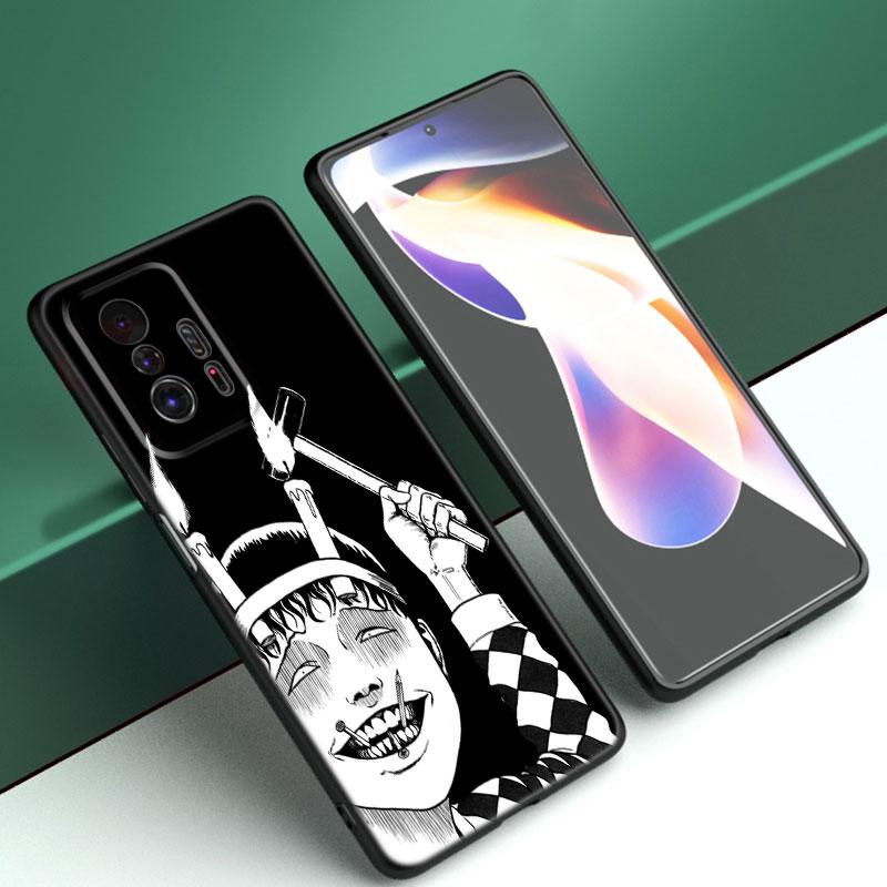 Junji Ito Terror Horror Anime Phone Case For Xiaomi Mi A2 8 9 SE Note 10 10T 11 12 Lite 9T 11T 12S 12T Pro A3 6X 12X Black Cover