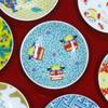 Waza no Kura: Stylish Kutani Ware Small Plates with Lion Dance Designs, Set of 2, Ceramic, Small Plates, Side Plates, Brand Name, Japanese Tableware
