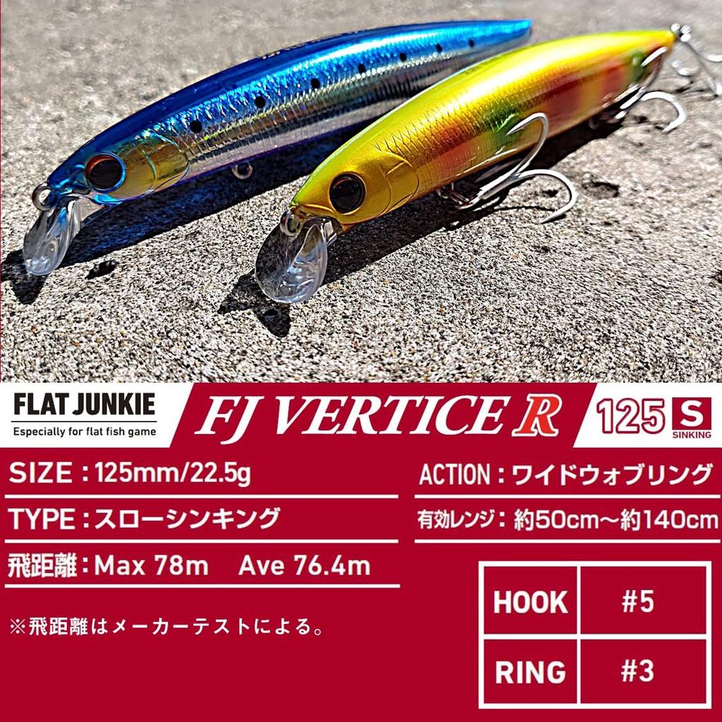 Daiwa Приманка для морского окуня FJ Vertis R125S Adel Chart Marble