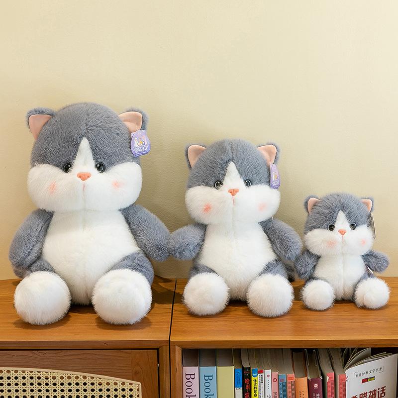 Милая плюшевая игрушка котик персикового цвета, подарок на день рождения для детей, кукла для игрового автомата, подарок для мероприятия, домашняя подушка