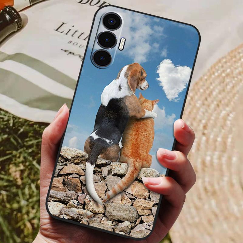 Чехол для Tecno Pova 3 Pova Neo Мягкий силиконовый задний чехол для Tecno Pova Neo LE6 Чехлы Чехол Pova3 PovaNeo Чехол для телефона Coque