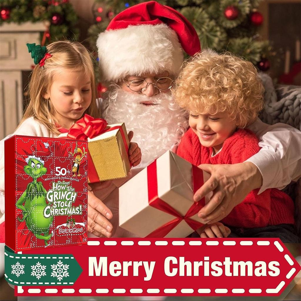 Рождественские милые фигурки кукольный адвент-календарь, рождественский календарь обратного отсчета с игрушками-сюрпризами, рождественская коллекция