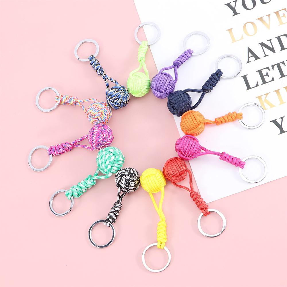 Men Parachute Rope Lanyard Jewelry Outdoor Survival Key Ring Fashion Accessories Keyfob Key Chain