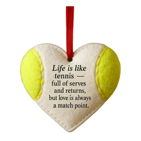 Бейсбольная игрушка в форме сердца, спортивное рождественское украшение для подвешивания на елку, украшение на день рождения, День святого Валентина